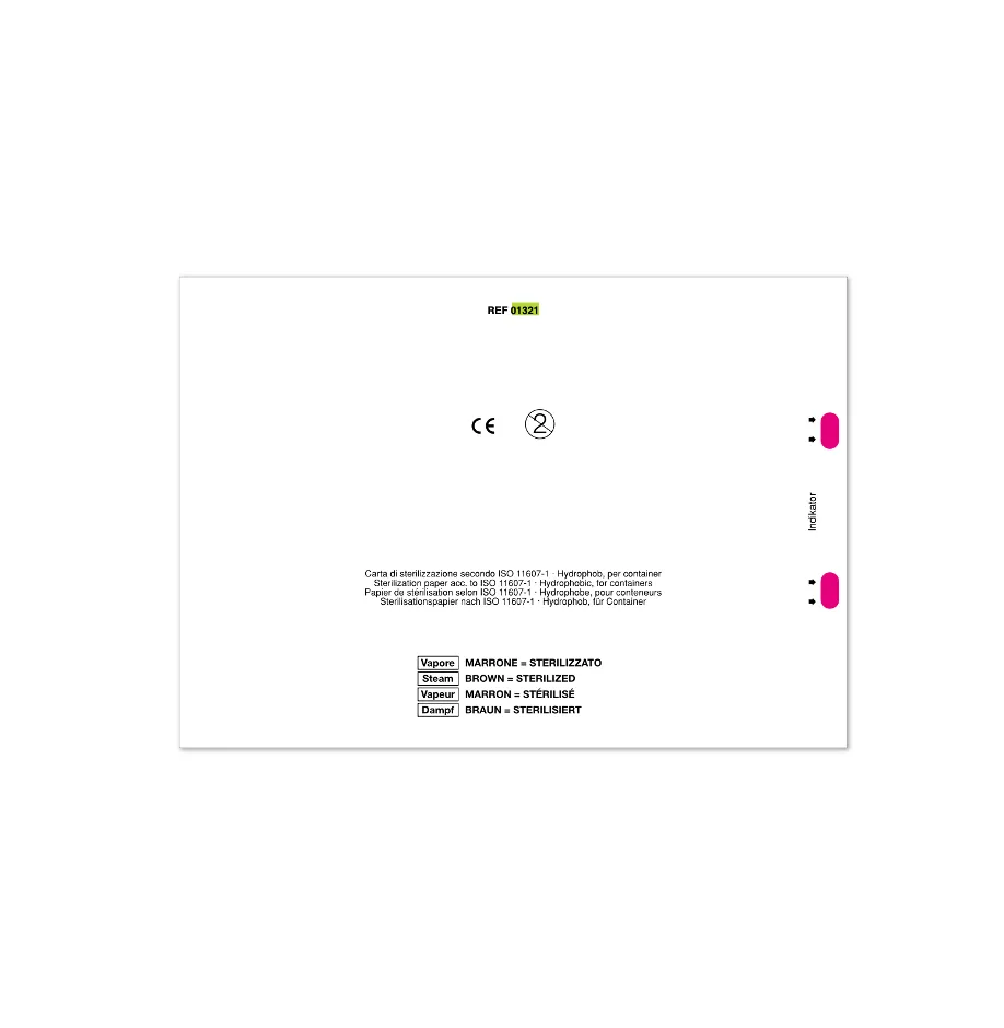 Filtre rectangulaire 180 x 255 mm avec indicateur vapeur