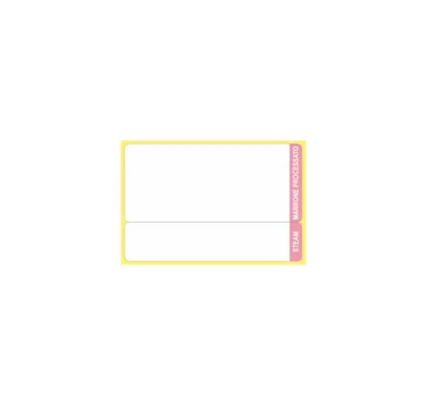 Adhesive labels 72 x 48 mm, steam indicator