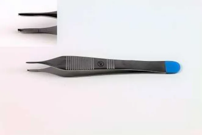 [8001745] Pincettes inox griffes adson fines 12 cm stériles