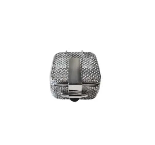 Micro-mesh baskets with lid, dimensions: 40 × 40 × 20 mm