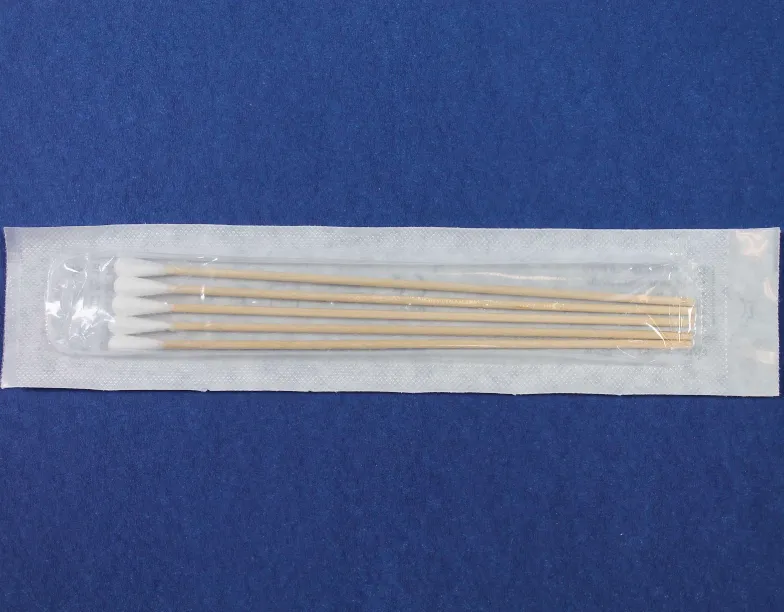 Applicateur bois 150x3mm Grosse tête 11-12mm Américaine, coton