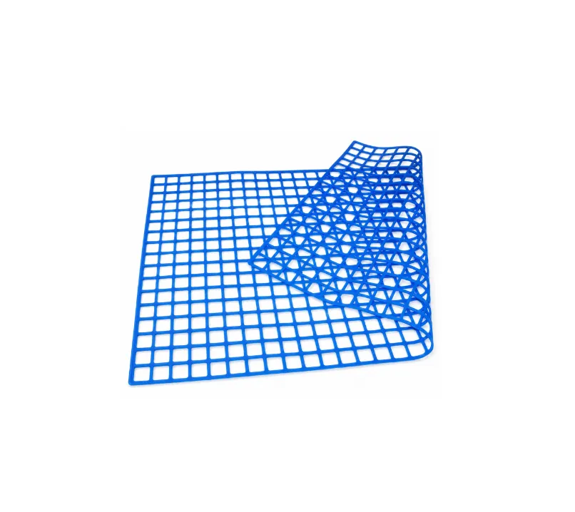 [08600] Tapis quadrillé en silicone bleu 540x320x2 mm