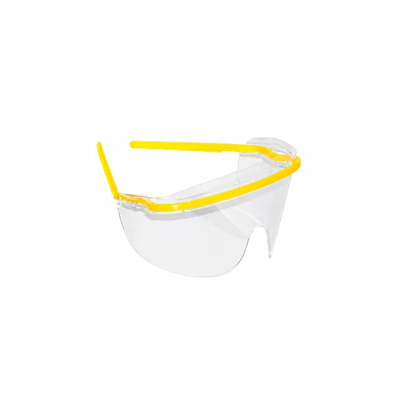 Monture jaune pour lunettes de protection en 2 parties