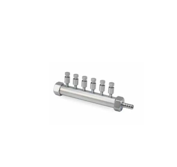 [25001] Collecteur mâle Luer Lock, 6 bouchons, 27 mm