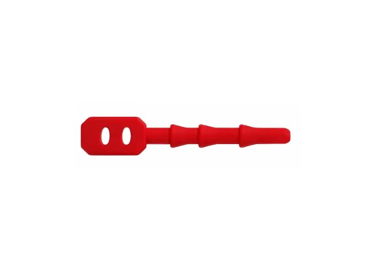 [09256] CABLE TIE SILICONE RED L 60 MM