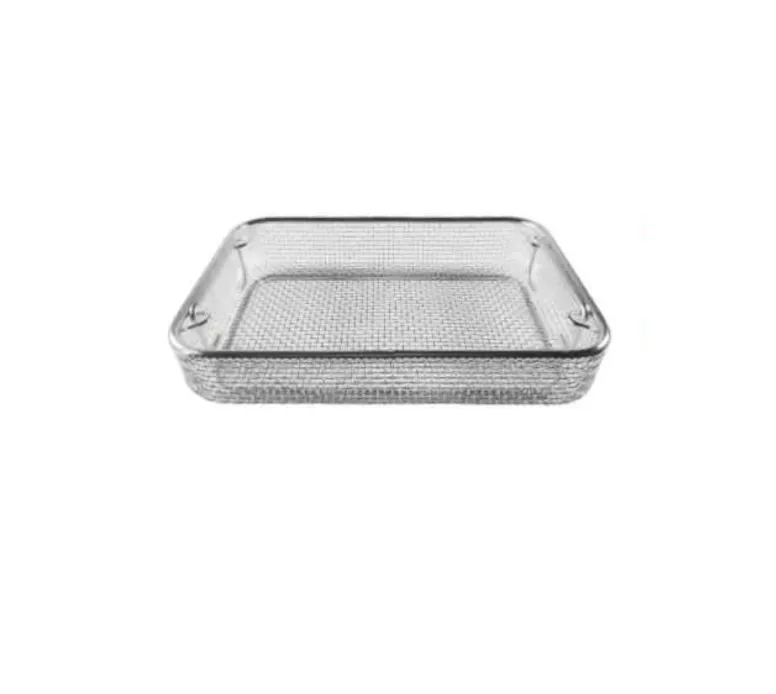 Cestello in rete di acciaio inox, 250 × 170 × 30 mm