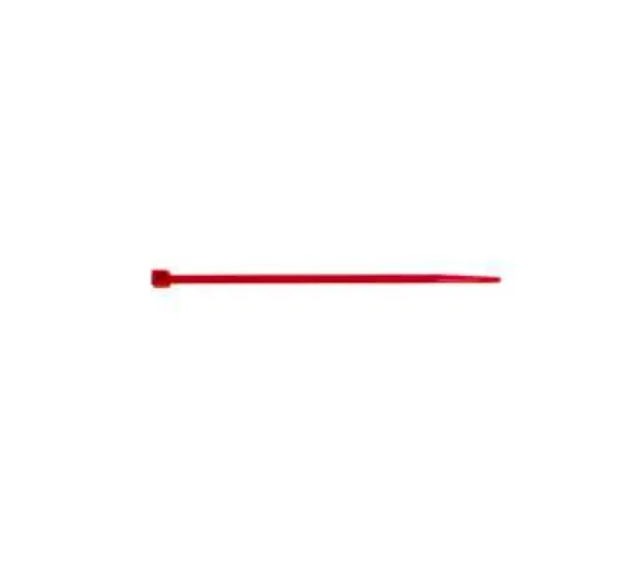 Instrument fastener made of synthetic material, red