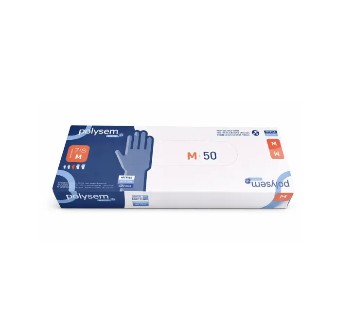 Gants nitrile non sterile non poudre 400mm T M 78