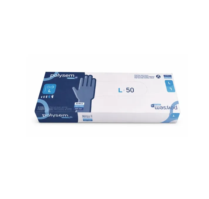 [GNC4000BR] Non-sterile powder-free nitrile glove 400mm T L 89