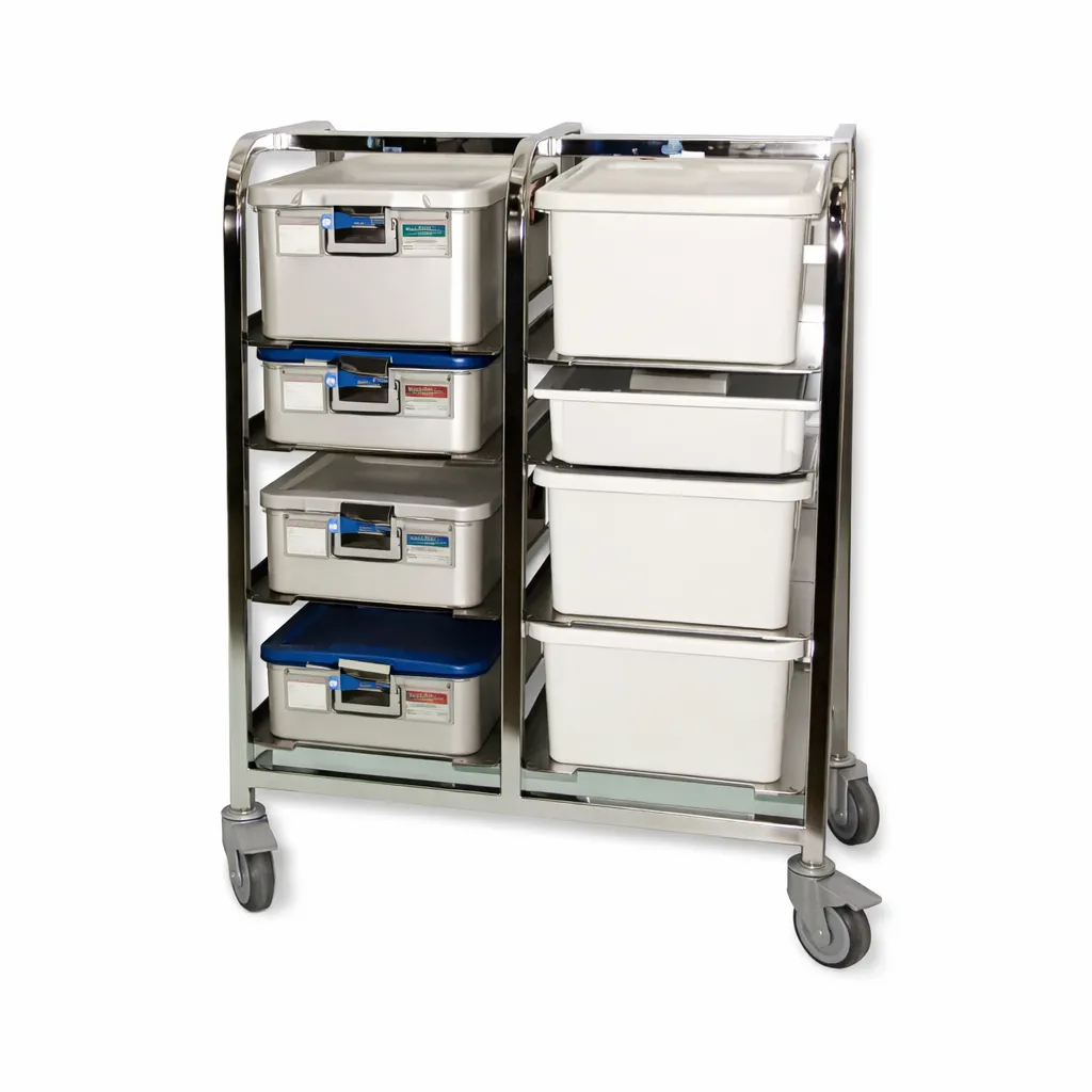 STORAGE COLUMN EQUIPPED FOR DA VINCI XI ROBOT EQUIPMENT.