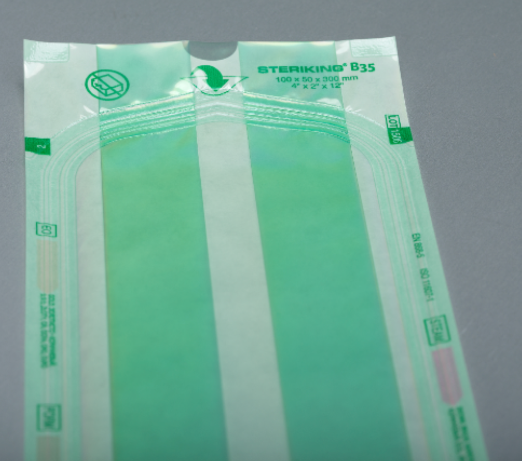 Steriking gusseted Pouches - 250 x 65 x 480 mm