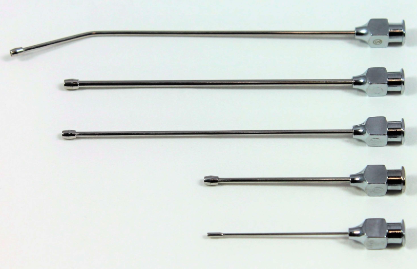 Aiguille boutonnée 120mm droite, 14G, diam.ext.2,00 mm