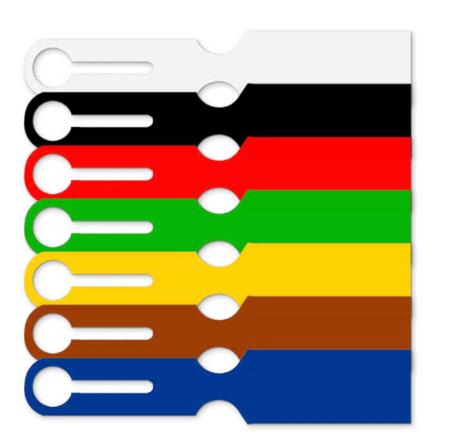 [09268] Kofferetikett, weiße Farbe