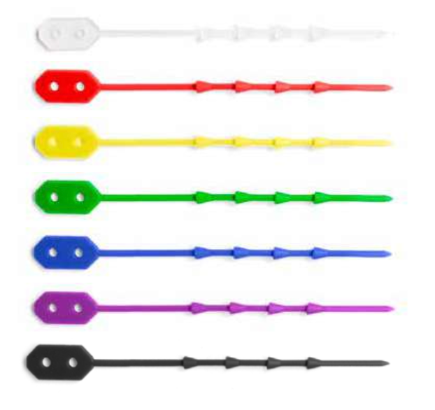 Attache-instruments en silicone, 110mm, rouge