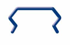 [20408] Supporto per morsetto da 60 mm, blu