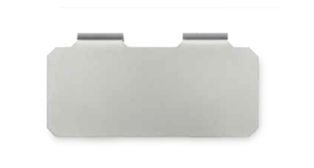 [01495] Korbplatte aus Edelstahl 70x30 mm