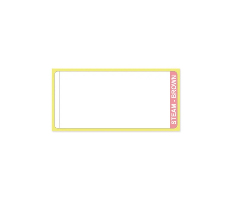 Étiquettes adhésives 70 x 33 mm, indicateur de vapeur