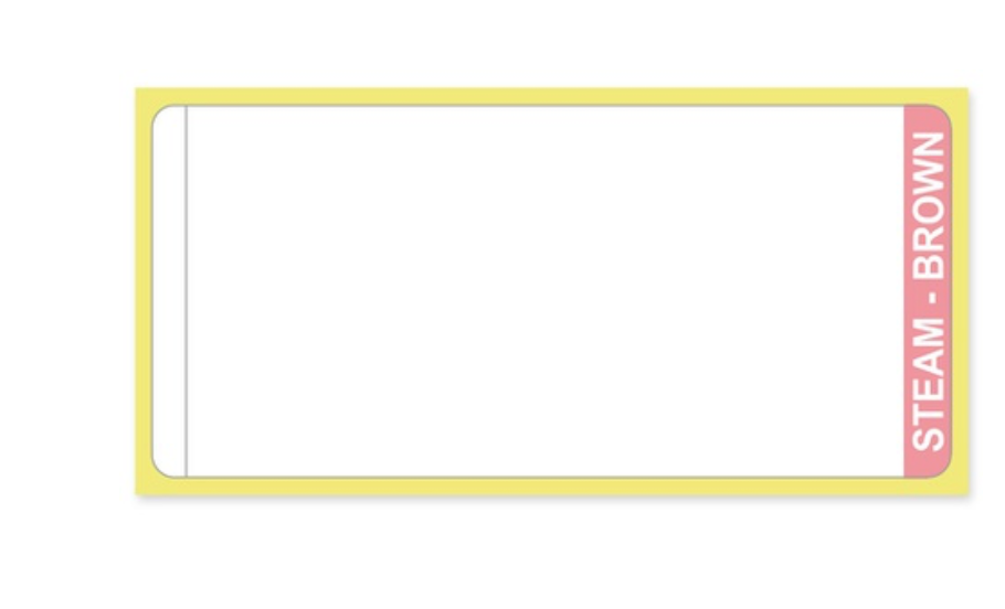 [04089] 70 x 33 mm Klebeetiketten, Dampfanzeige