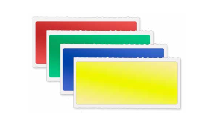PET film label 50x23 mm