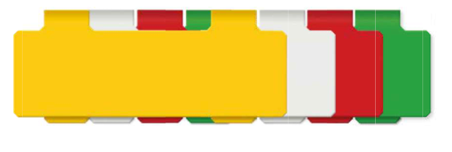 Korbeinsätze 90x30 mm, weiß