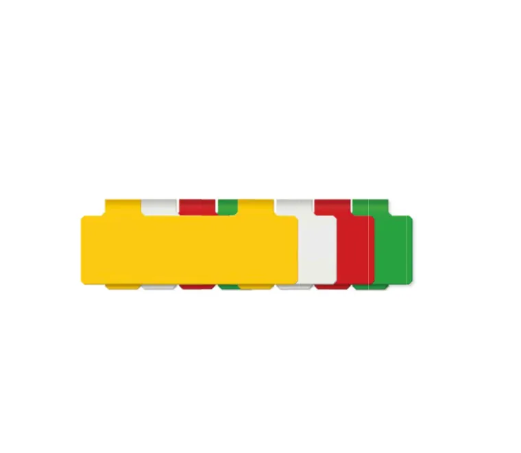 Plaquettes panier 90x30 mm, blanc