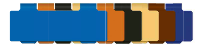 Inserti cestello 90x30 mm, blu