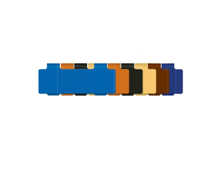 Plaquettes panier 90x30 mm, bleu