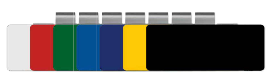 Plaquette plastique jaune