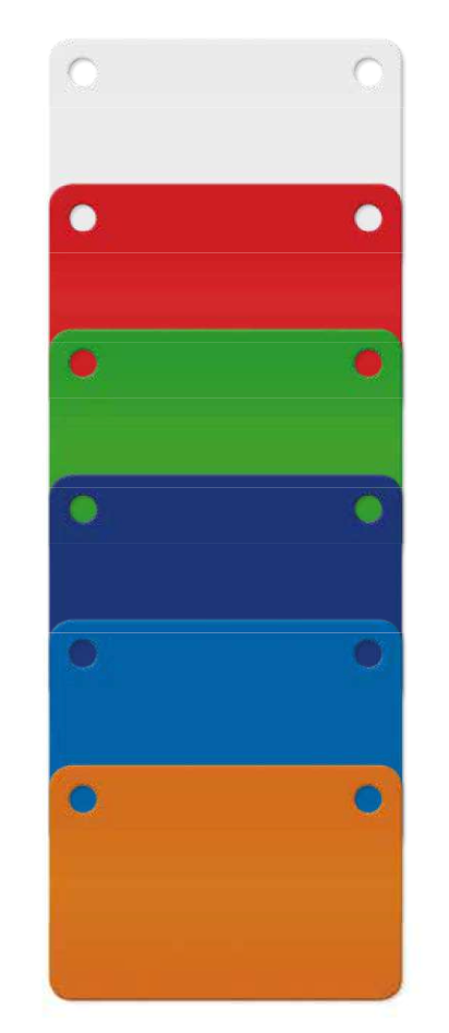 [01969] Pannello in plastica PTL, 60 x 40 mm, blu scuro