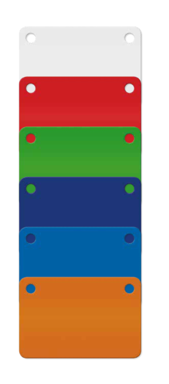 [01952] Etichette PTL per l'identificazione, 60x40mm, arancio