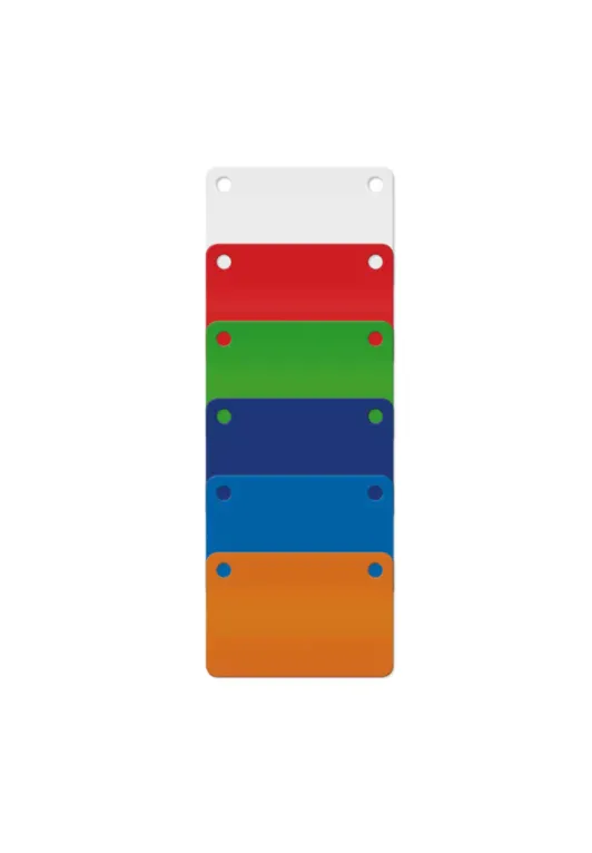Plaquettes PTL pour l'identification, 60x40mm, orange