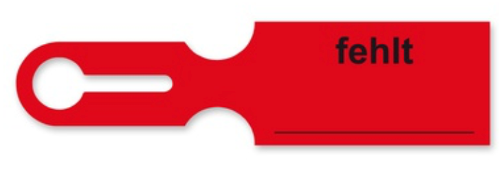 [09756] Etichette valigia "mancanti", rosse