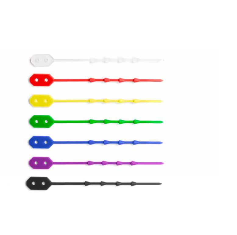 [09231] Silicone cable ties, 110mm, natural colour
