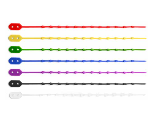 Fascetta stringitubo in silicone, 210mm, verde