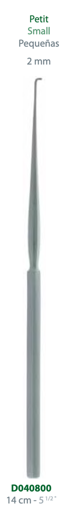 CROCHET A OREILLE LUCAE PETIT L:140MM 2,0MM