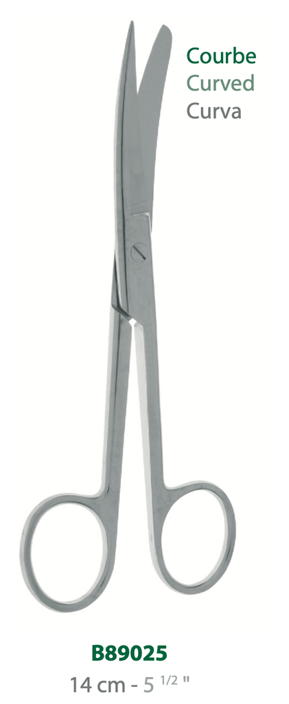 [B89025] LANDANGER 'S' FORBICI DOLPHIN CURVE L:140MM