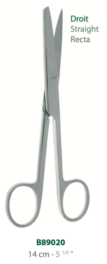 [B89020] LANDANGER 'S' STRAIGHT DOLPHIN SCISSORS L:140MM
