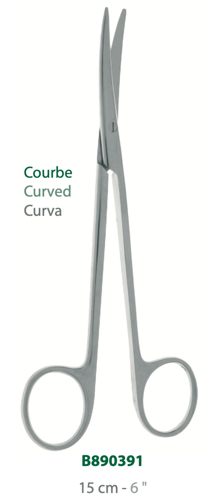 [B890391-50] LANDANGER 'S' FORBICI METZENBAUM CURVE L:150MM