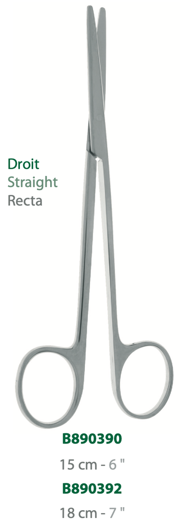 LANDANGER 'S' STRAIGHT METZENBAUM SCISSORS L:180MM