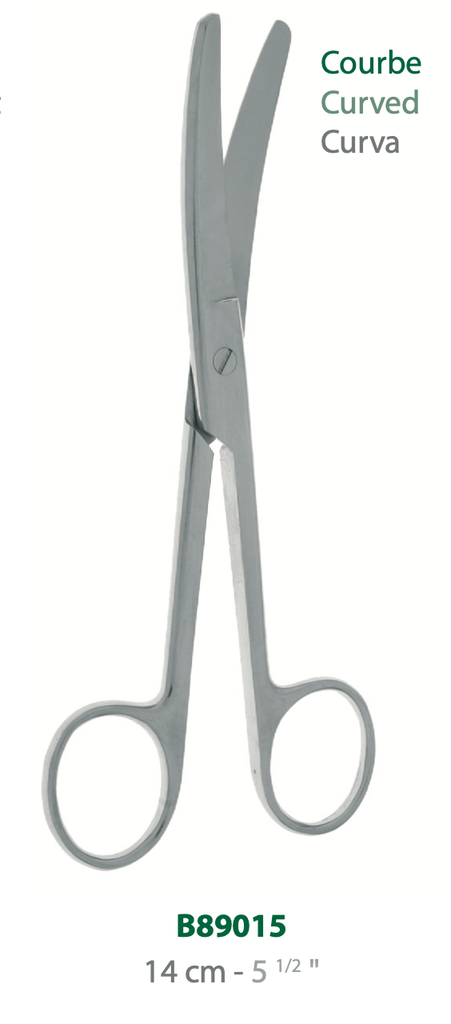 [B89015] LANDANGER 'S' SCHERE, STUMPF, GEBOGEN L:140MM