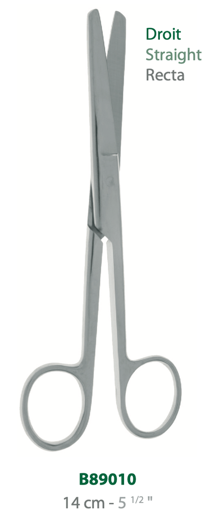 [B89010-50] LANDANGER 'S' FORBICI A PUNTA SMUSSA DRITTE L:140MM