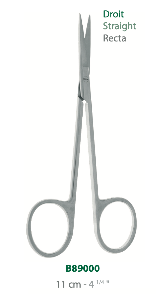 [B89000-50] LANDANGER 'S' FORBICI A PUNTA ACUTA DRITTE