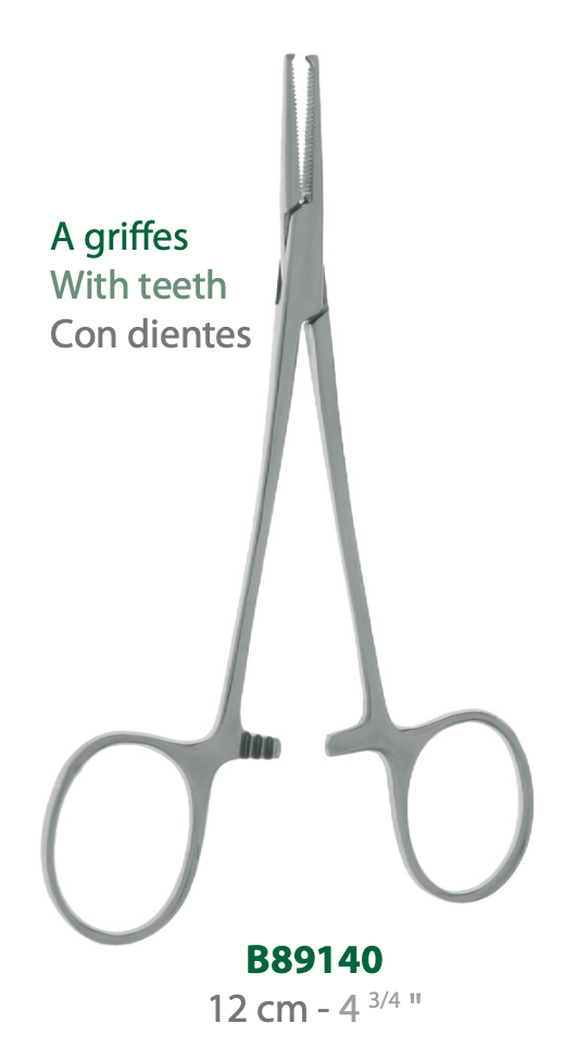 [B89140-50] LANDANGER 'S' PINZA DI HALSTEAD CON DENTI, DRITTA