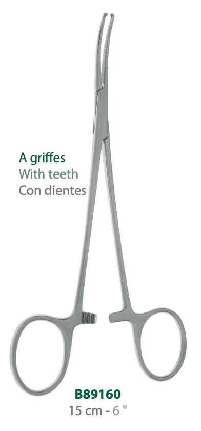 [B89160] LANDANGER 'S' PINCE LERICHE A GRIFFES, COURBE