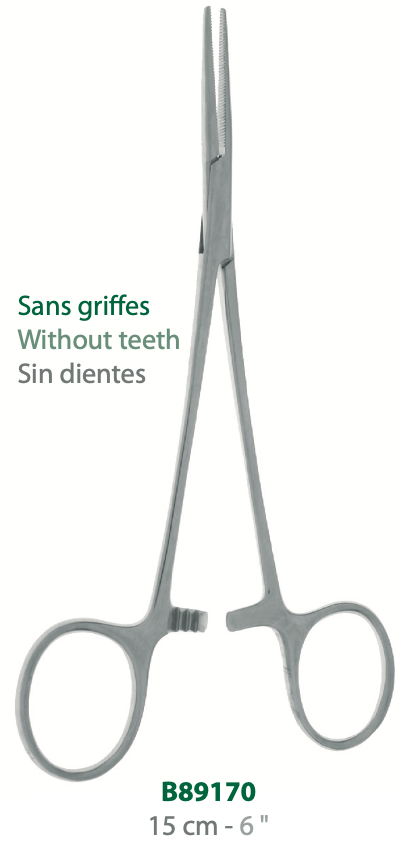 [B89170] LANDANGER 'S' PINZA DI LERICHE SENZA DENTI, DRITTA