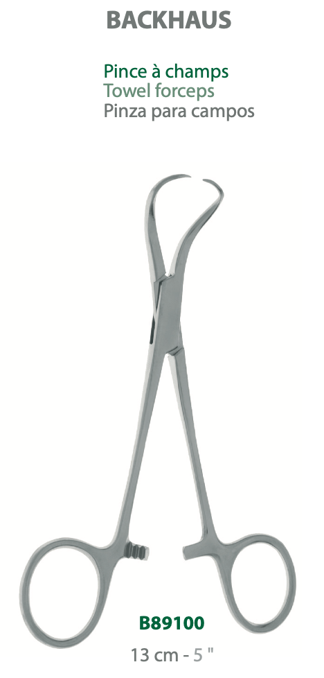 [B89100] LANDANGER 'S' PINZA FERMATELI DI BACKHAUS 