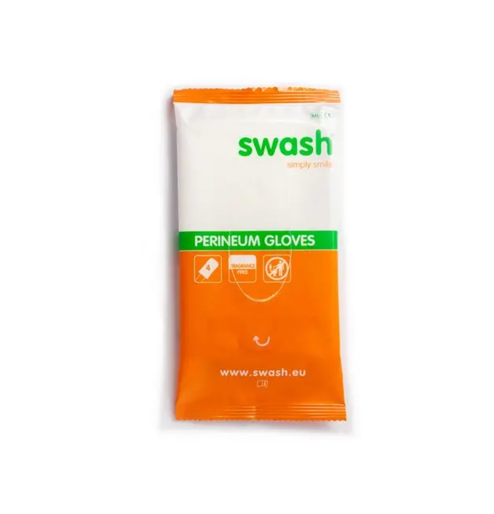 [C04070-4] Swash® Perineum Gloves - Fragrance Free (4 gloves)