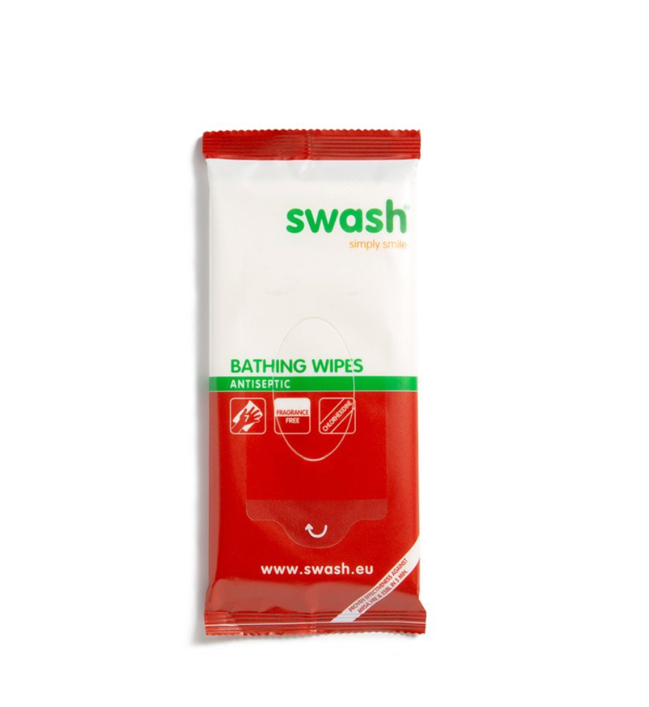 [F24540-8] Swash® Salviette da toilette antisepttici - Senza profumo (8 salviette)