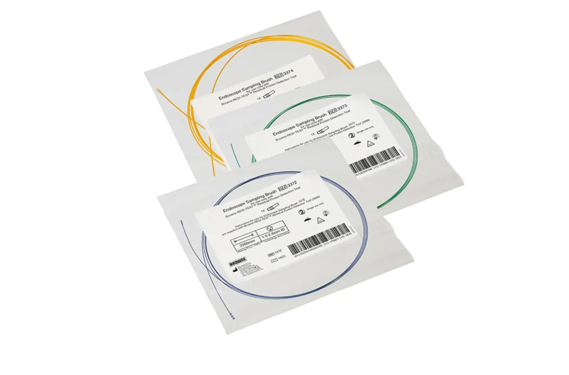 [3374AB] Brosse d'échantillonnage pour endoscope, diamètre intérieur 2,8-5,0 mm